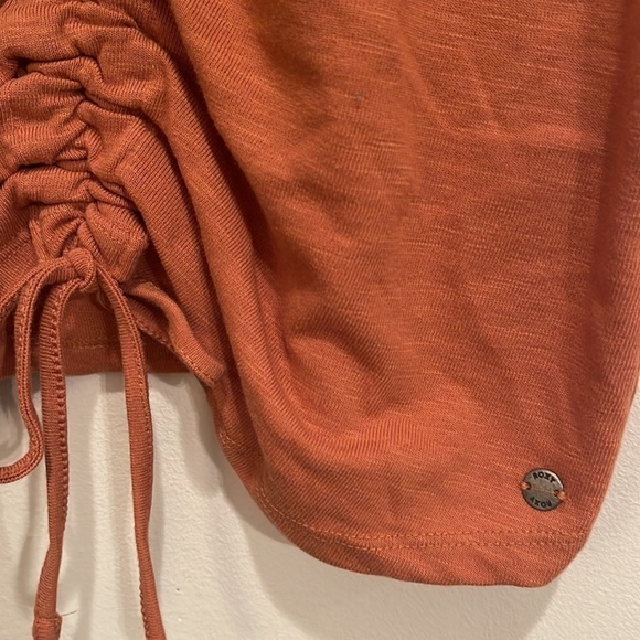 ROXY Orange Cinched Crop Tee - Picture 2 of 5